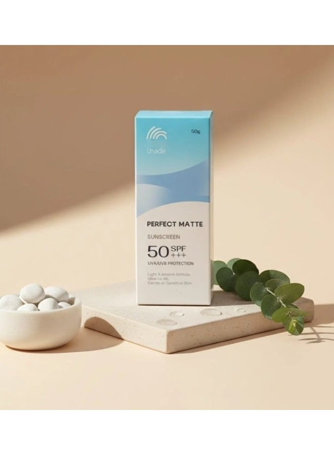 MIDDAY Shade Perfect Matte Sunscreen SPF 50+++ UVA/UVB Protection - 50 g